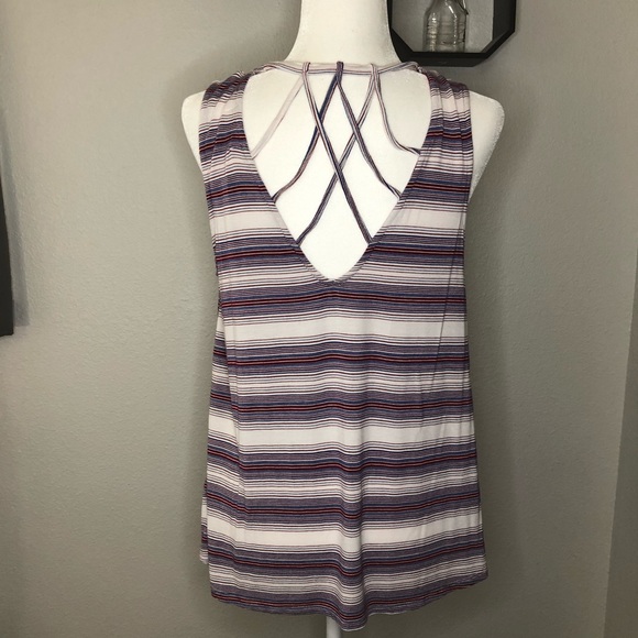 Red/White/Blue Striped Tank - Picture 2 of 3